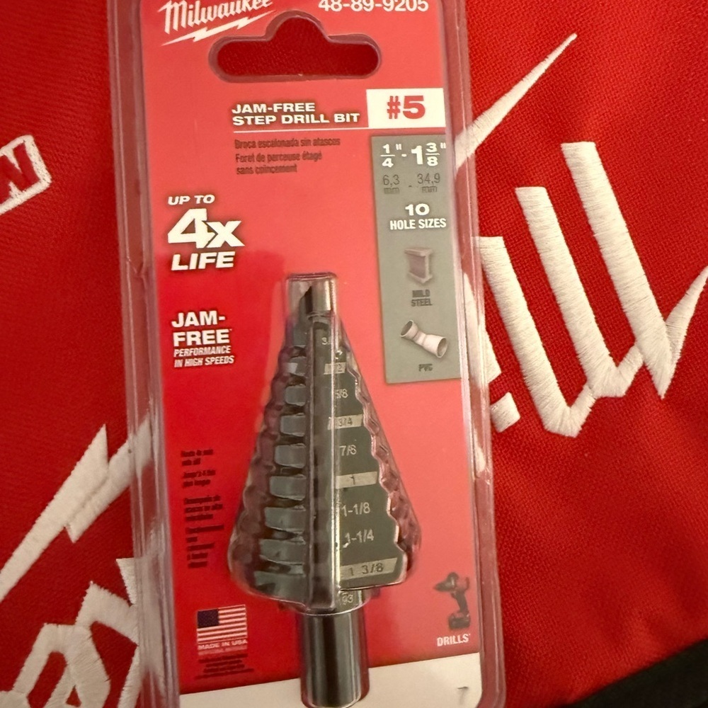 Milwaukee Step Drill Bit #5 48-89-9205